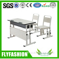 Adjustable High Quality Wooden Double School Desk And Chair